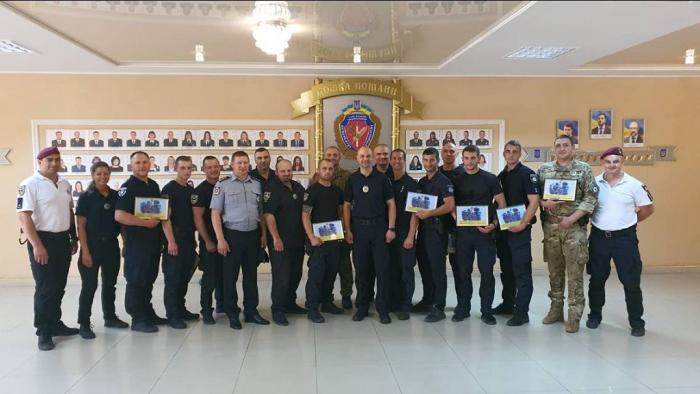 На базі університету проведено навчально-тренувальні збори з поліцейськими