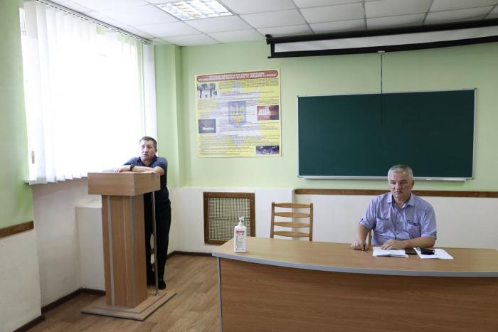 Проректор університету Анатолій Клочко та помічник ректора Віктор Слиш провели зустріч з першокурсниками факультету № 1