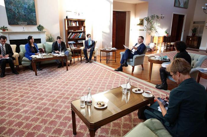 Денис Монастирський під час зустрічі з послами країн «Великої сімки» назвав п’ять основних напрямків розвитку системи МВС