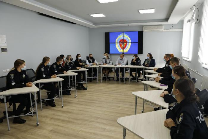 Зустріч курсантів ДДУВС із представниками поліції Франції, Фінляндії та Румунії