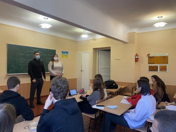 Профорієнтаційна зустріч зі школярами Харківської загальноосвітньої школи № 38 