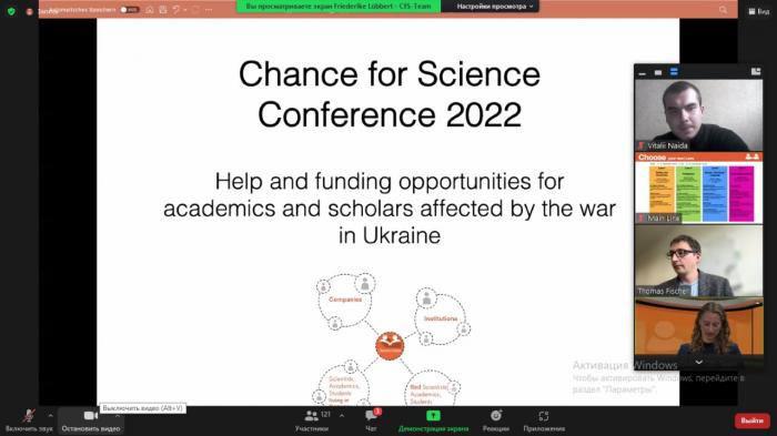 Участь у міжнародній конференції Chance for Science Conference 2022
