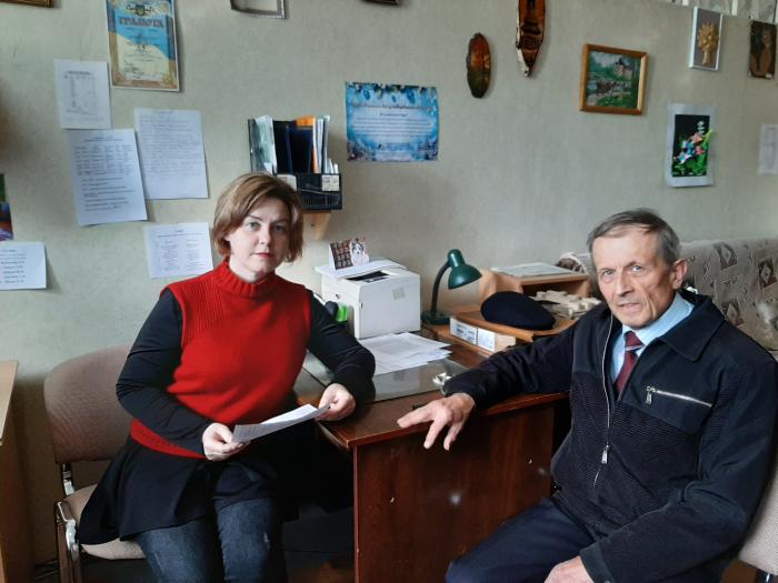 Професор Володимир Шаповал провів профорієнтаційну роботу у школі м. Мерефа