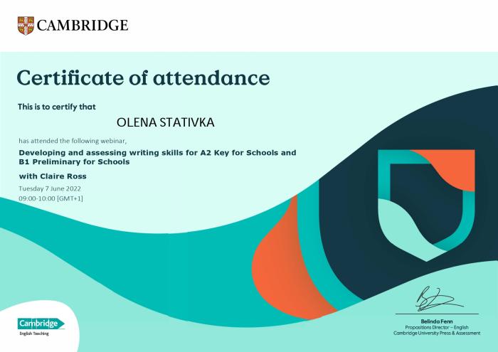 Кафедра іноземних мов удосконалює підготовку до іспитів Cambridge English