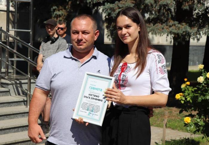 Студентка-волонтерка Сумської філії ХНУВС  відзначена Почесною грамотою міського голови