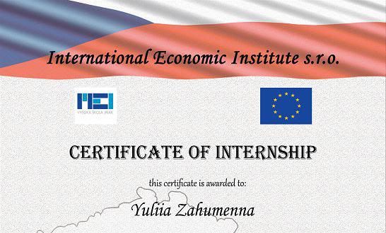 Міжнародне стажування «Наукові перспективи та інновації в освіті: досвід Чехії»