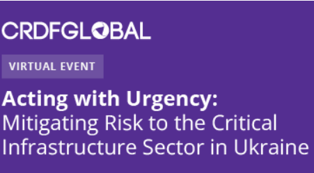 Участь у вебінарі з питань зменшення ризиків для сектору критичної інфраструктури в Україні