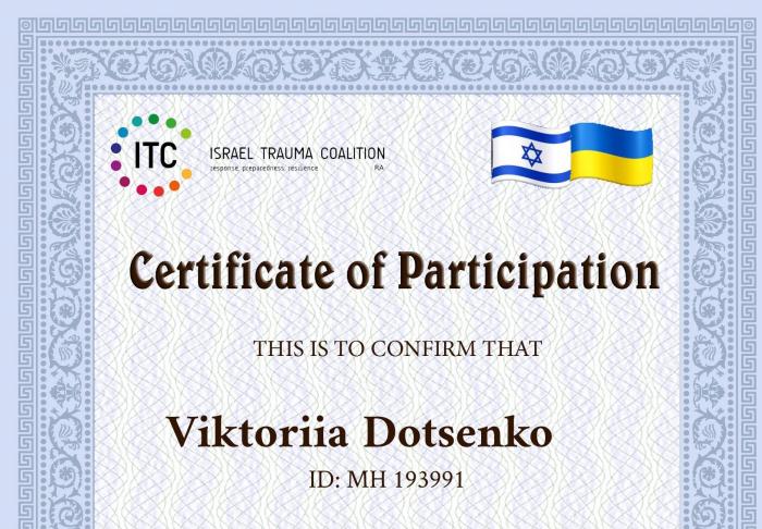 Представниця університету пройшла навчання із надання першої психологічної самодопомоги та допомоги людям, які переживають сильну стресову подію