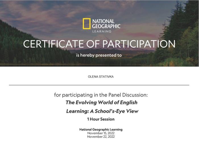 Участь викладачів кафедри іноземних мов у панельних дискусіях