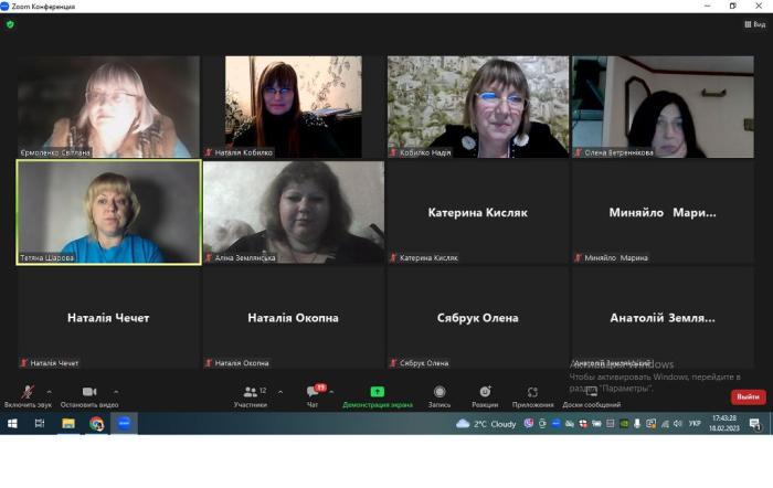 Участь у тренінговій програмі  «Кроки до успіху під час окупації: перемагати заради дітей»