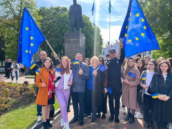 Участь здобувачів освіти Сумської філії в урочистостях до Дня Європи
