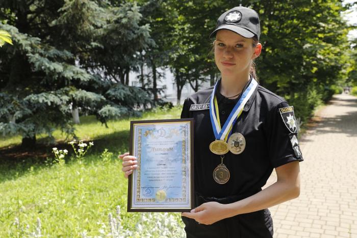 Курсантка ХНУВС Вікторія Голуб здобула золото у змаганнях з поліатлону