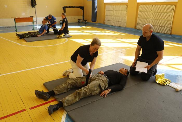 Підсумкове заняття працівників ХНУВС з  надання домедичної допомоги за алгоритмом MARCHE