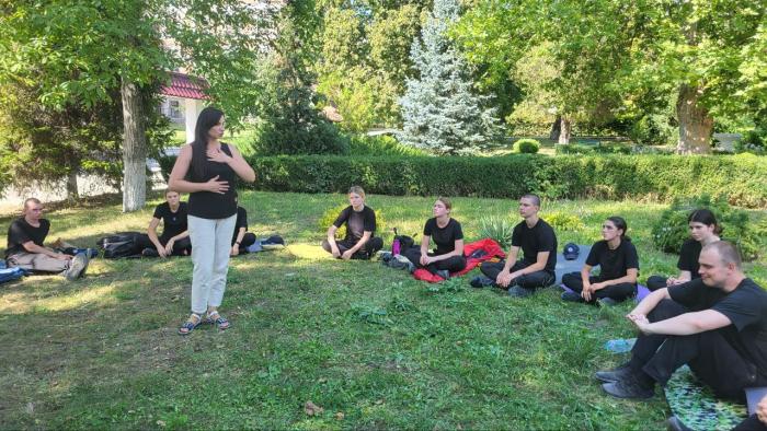 Для курсантів табірного збору проведено навчання зі стресостійкості