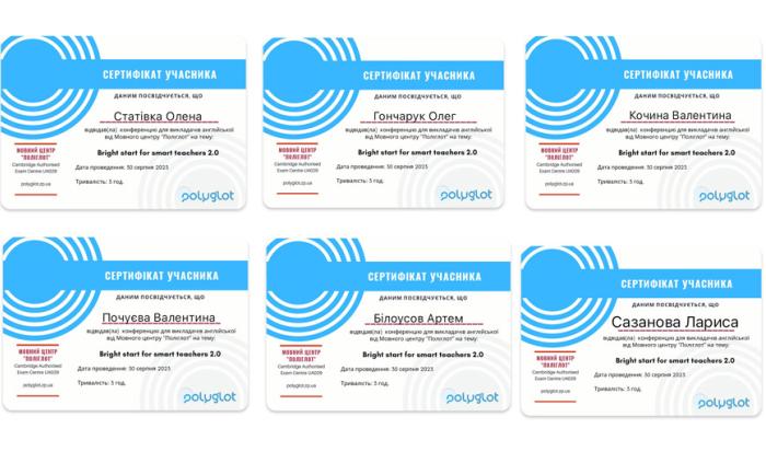 Участь у конференції для викладачів англійської мови