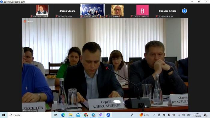 Участь в роботі круглого столу з питань удосконалення антитерористичної безпеки в Україні в умовах воєнного стану