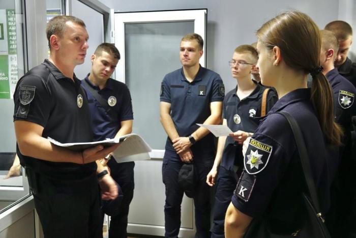 Бінарне заняття для курсантів  у районному управлінні поліції