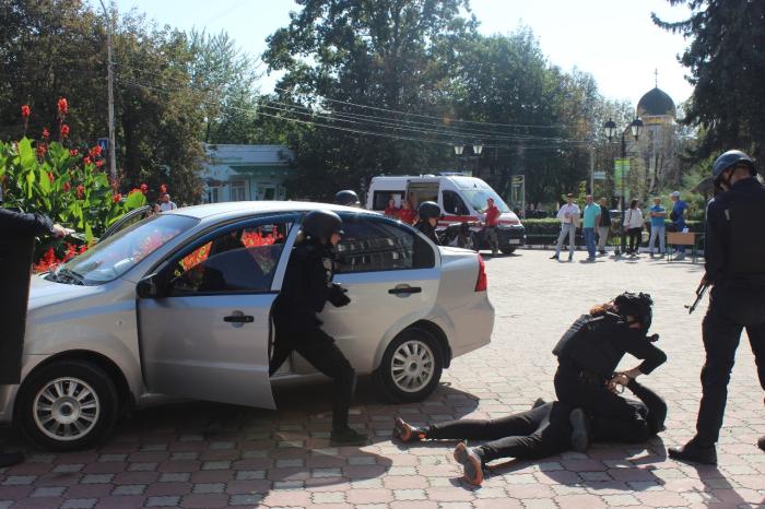 Курсанти ХНУВС взяли участь в проведенні навчань з цивільного захисту