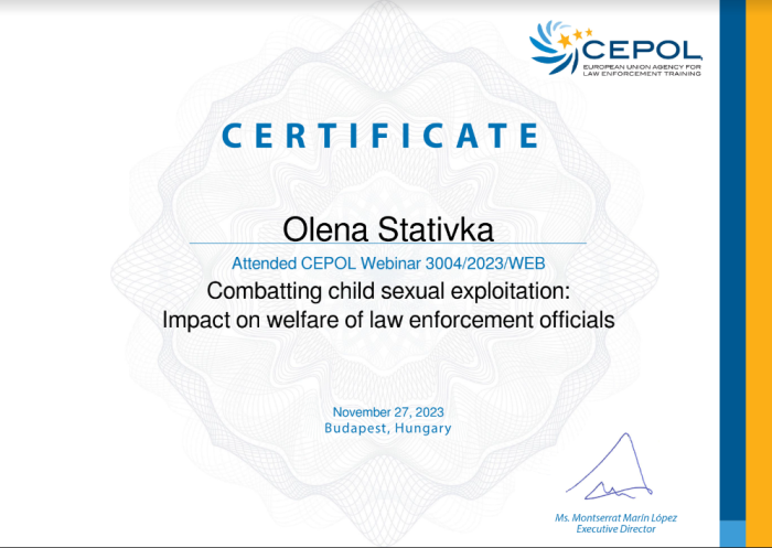 Training on the LEEd CEPOL platform