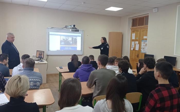 Career guidance meeting with graduates in Zhytomyr region