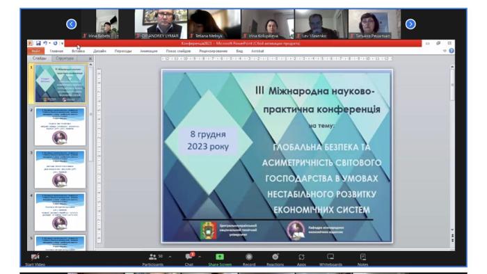 Participation in the international conference on global security