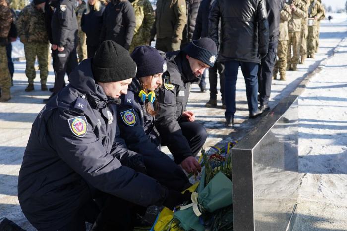 До Дня Соборності здобувачі освіти Сумської філії ХНУВС вшанували захисників України