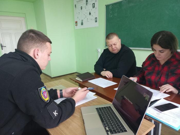 Захист матеріалів навчальної практики курсантами факультету № 2