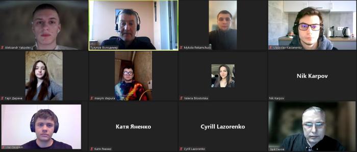 Засідання наукового гуртка кафедри кібербезпеки та DATA-технологій факультету № 6