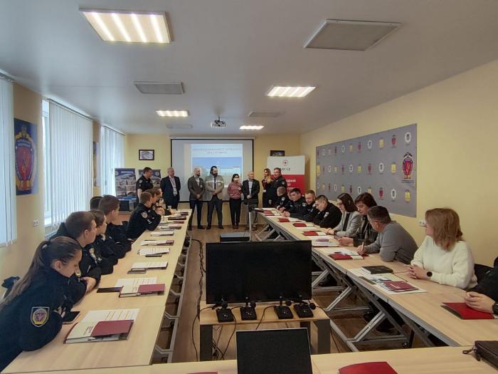Representatives of the International Committee of the Red Cross held a training for the academic staff and applicants for higher education of KhNUIA