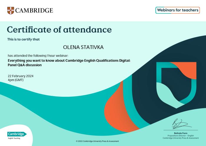 Складання цифрового іспиту з англійської мови – тема вебінару