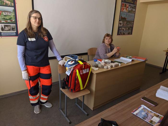 Практичне заняття зі студентами із домедичної допомоги