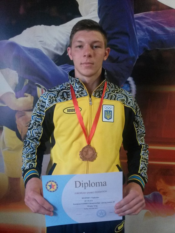 Victory of University Cadet at the European Championships on Sambo
