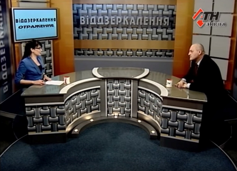 У студії телепрограми «Віддзеркалення» перший проректор  університету Олександр Головко