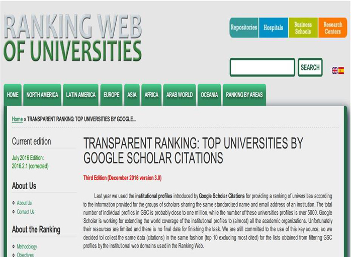 ХНУВС увійшов до Рейтингу університетів світу Webometrics за показниками Google Scholar Citations