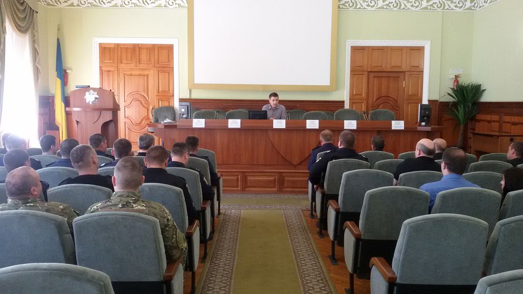 Представник університету провів заняття з керівниками поліцейських підрозділів