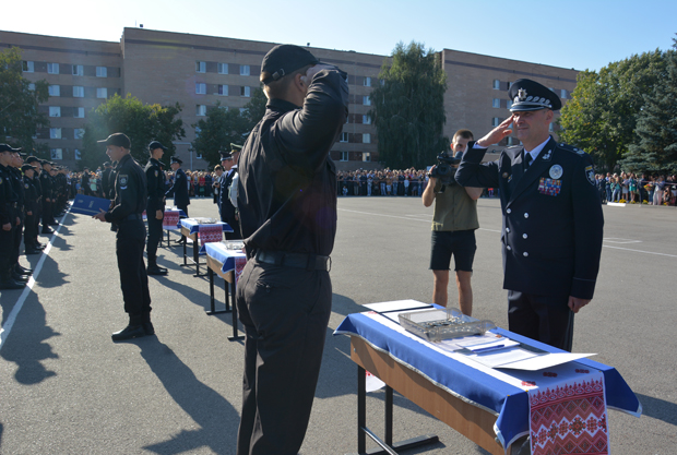 Першокурсники ХНУВС склали Присягу працівника поліції