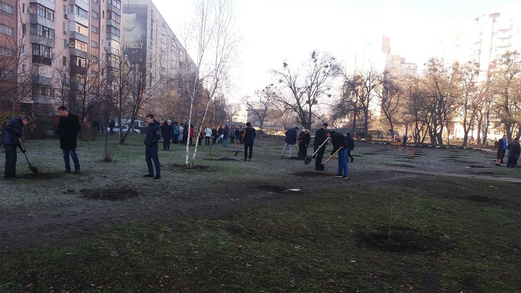 Курсанти університету взяли участь в екологічній акції «Посади дерево»