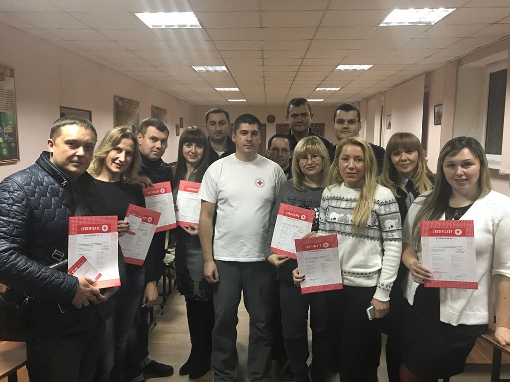 Представники Товариства Червоного Хреста України провели заняття для працівників та курсантів університету з надання першої долікарської допомоги