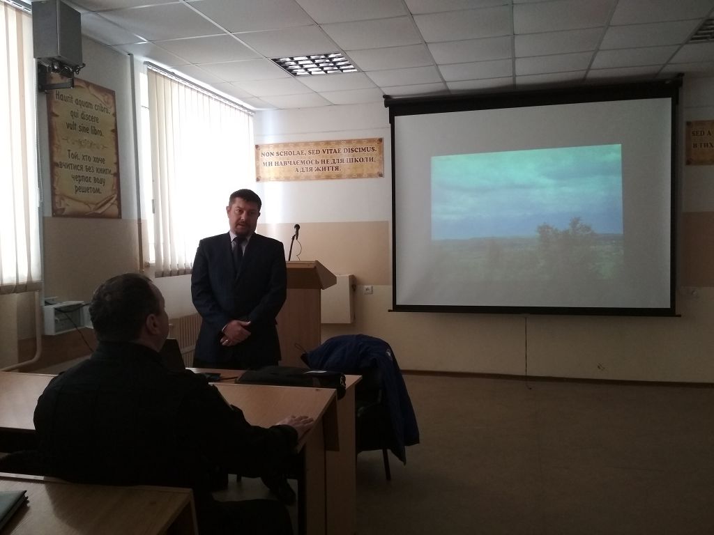 Зустріч курсантів з учасником бойових дій