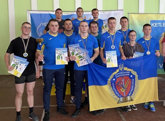 The team of KhNUIA took the first place in kettlebell lifting competitions