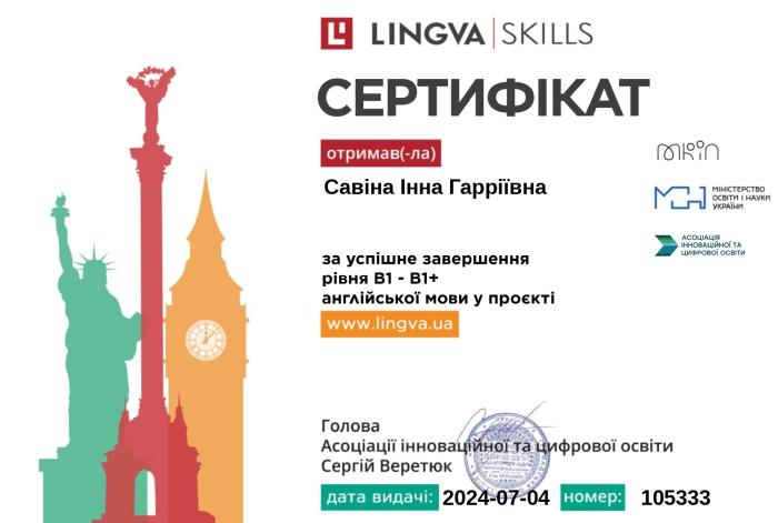 Підвищення професійної кваліфікації з англійської мови