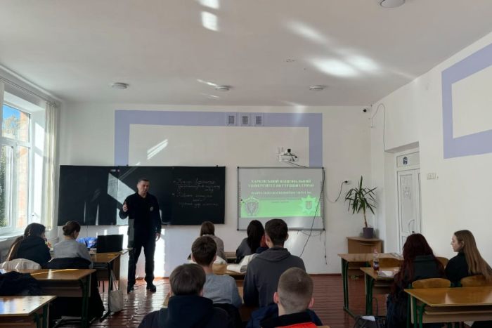 Lyceum students of Khotyn were introduced to the advantages of studying at KhNUIA