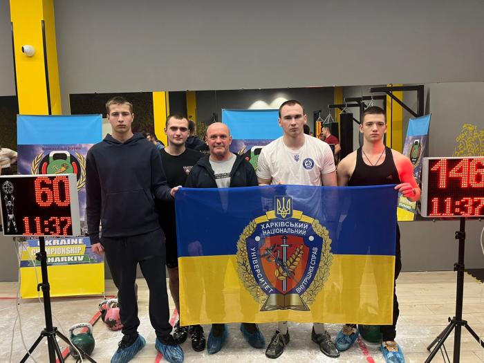 KhNUIA cadets are the winners of Kharkiv Hero City Championship in kettlebell lifting