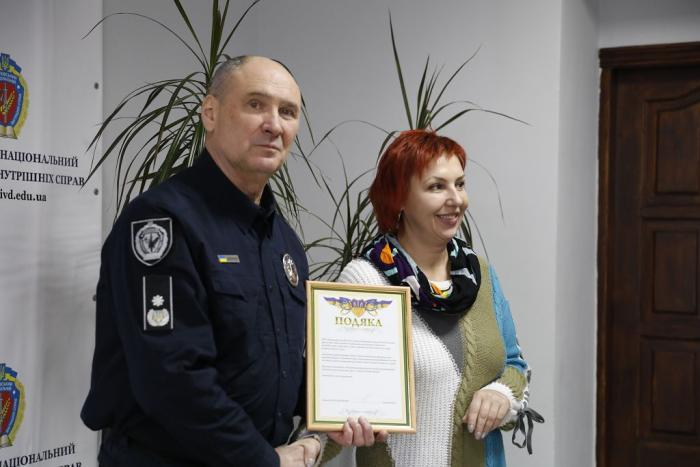 Подяка колективу ХНУВС від Вінницького обласного центру служби крові