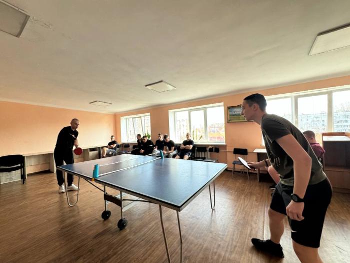 У Сумській філії відбувся турнір із настільного тенісу серед курсантів