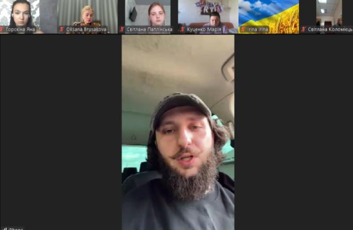 Онлайн-зустріч студентів із захисником Маріуполя Давідом КАСАТКІНИМ