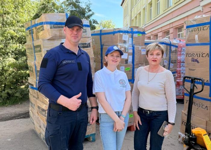 Комунальники Чугуївської громади отримали гуманітарну допомогу