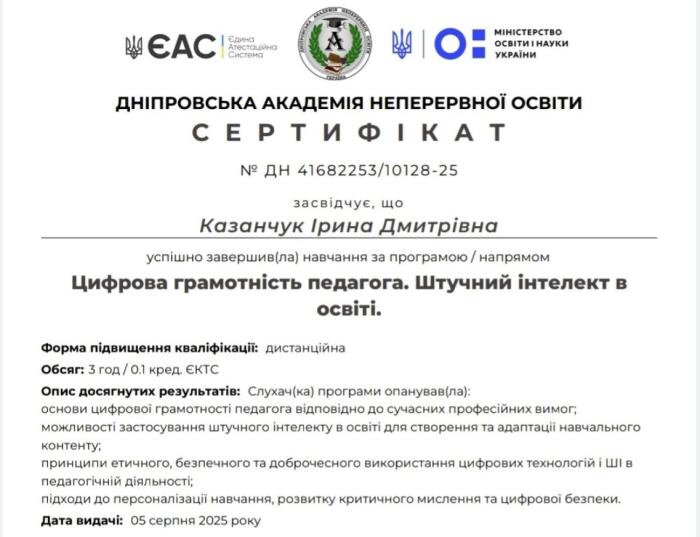 Підвищення кваліфікації онлайн