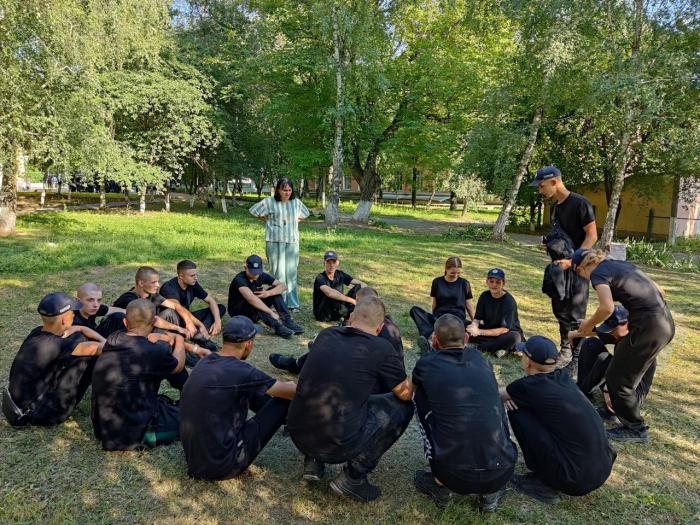 Психологічна підтримка курсантів під час табірного збору