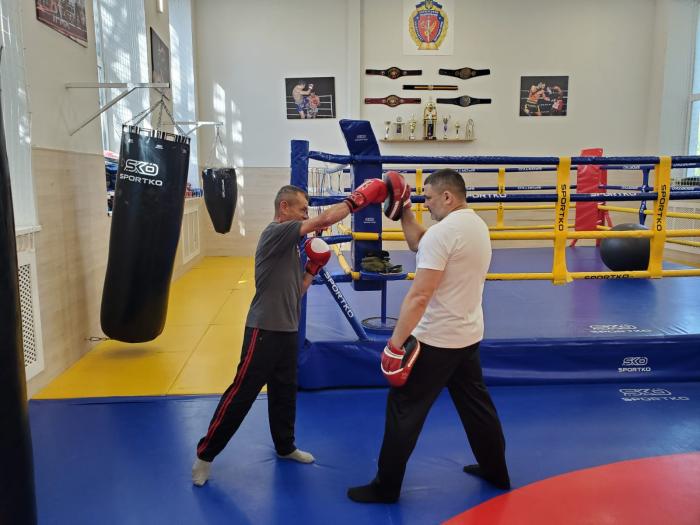 Заняття з адаптивного боксу для ветерана війни